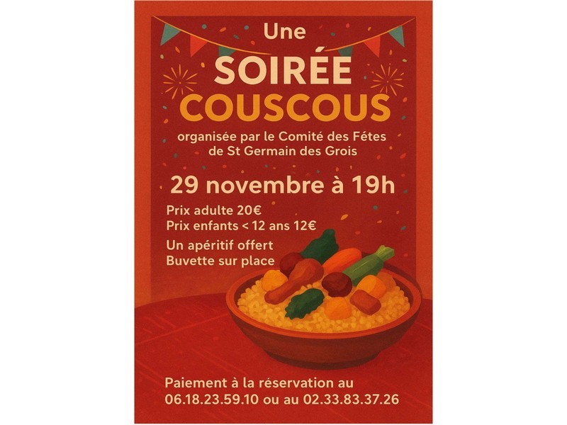 couscous-stgermaindesgrois-800 | ©Comité des fêtes de St Germain des Grois