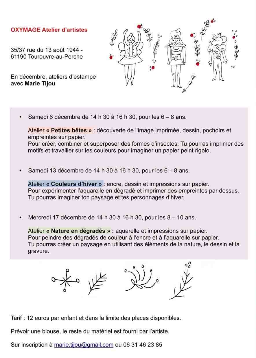 Programme décembre OXYMAGE Tourouvre | ©AtelierOxymage