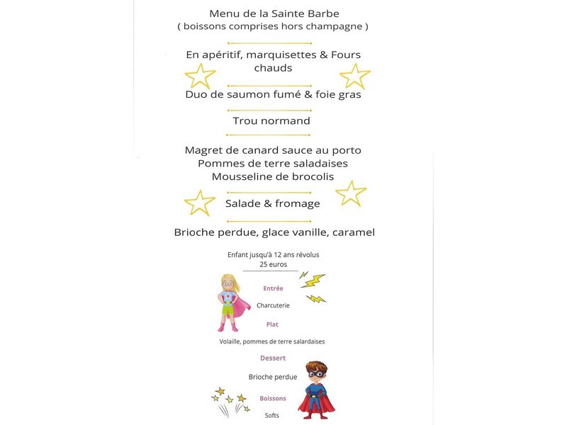 saintebarbemenu-remalard-800 | ©Amicale des Sapeurs-Pompiers de Rémalard-en-Perche