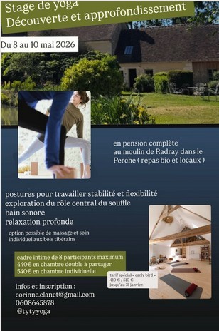 8 mai stage yoga moulin de radray | moulin de radray