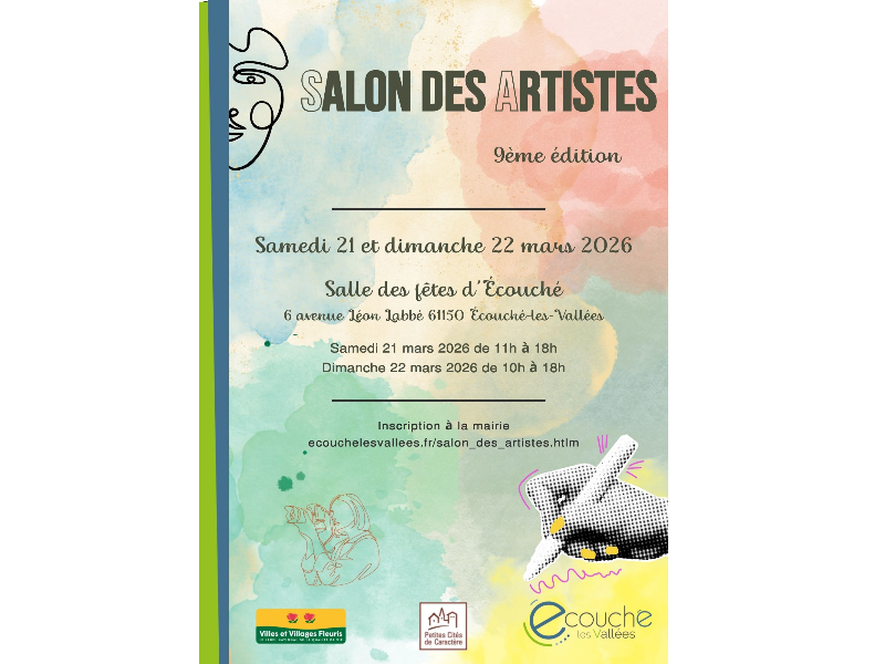 9ème salon des artistes Ecouché-les-Vallées 6-8 | Mairie d'Écouché-les-Vallées