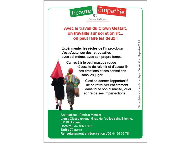 flyerclowngestalt-dorceau-800 | ©Écoute et Empathie