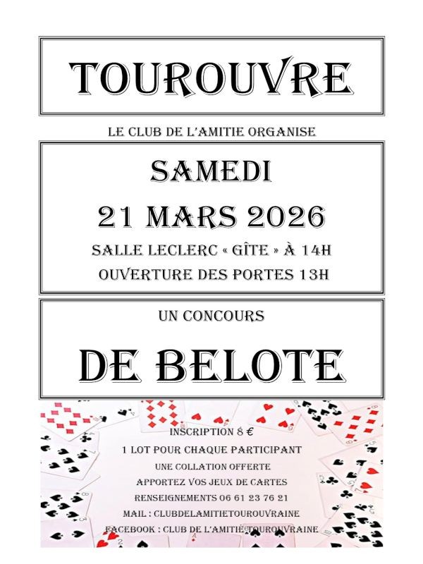 Belote Tourouvre-compressed | ©Le club de l'Amitié Tourouvraine
