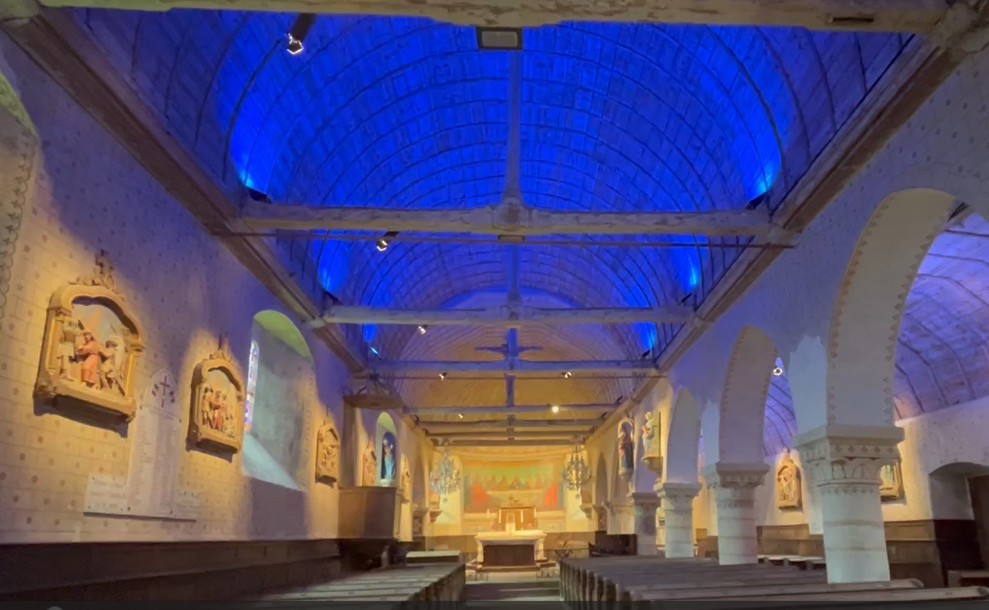 Eglise Pierres en lumière (1) | Association "les terres rouges"