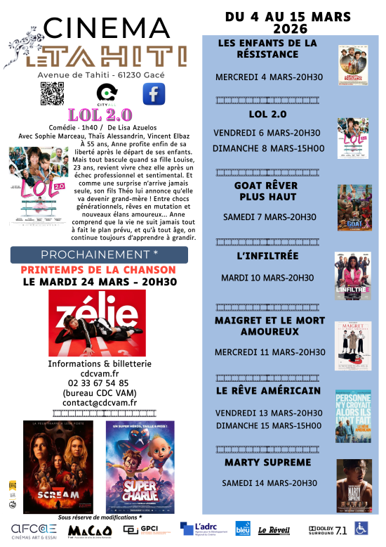 Cinéma à Gacé | Ville de Gacé