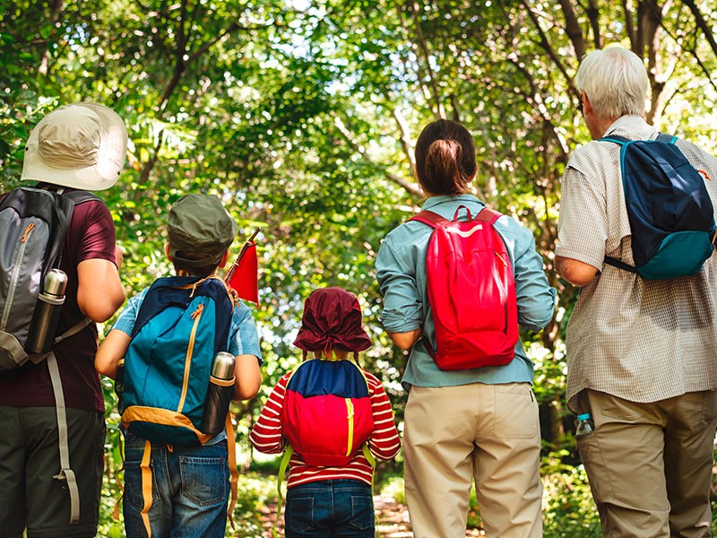 Family hiking in a forest | Rawpixel Ltd.
