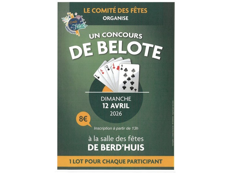 concoursbelote-berdhuis-800 | ©Comité des fêtes de Berd'huis