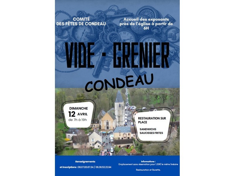 videgrenier-condeau-800 | ©Comité des fêtes de Condeau