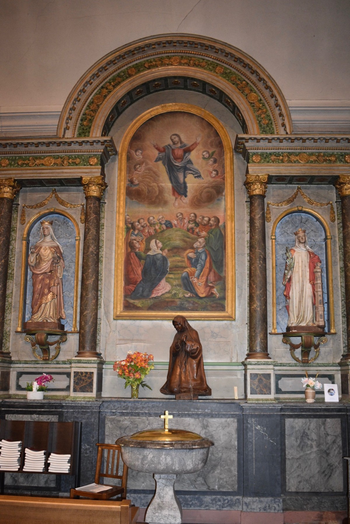 Retable du baptistère | Association pour la rénovation et la sauvegarde de l'église Sainte Madeleine