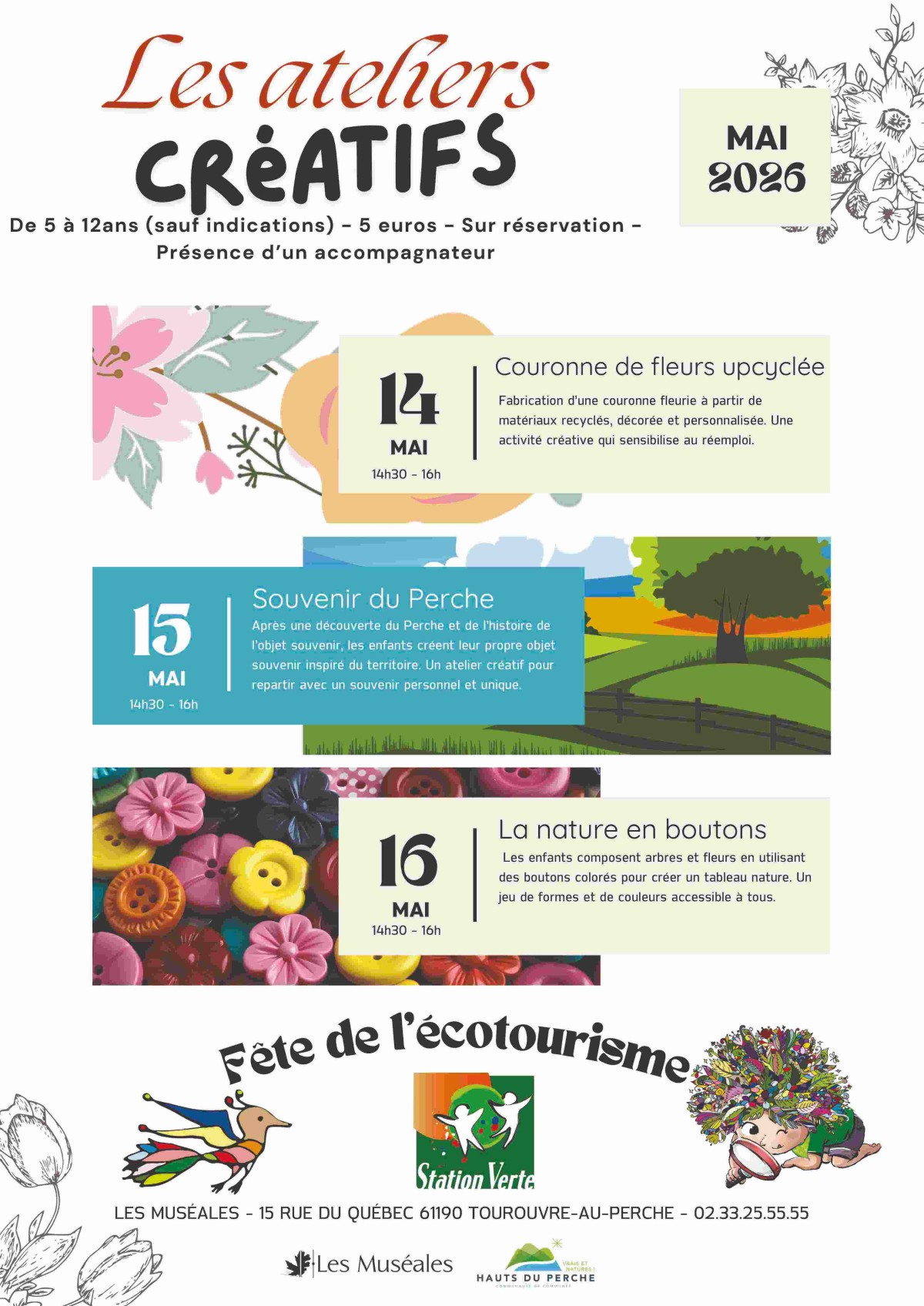 Atelier créatifs mai Ecotourisme-compressed | ©LesMuseales