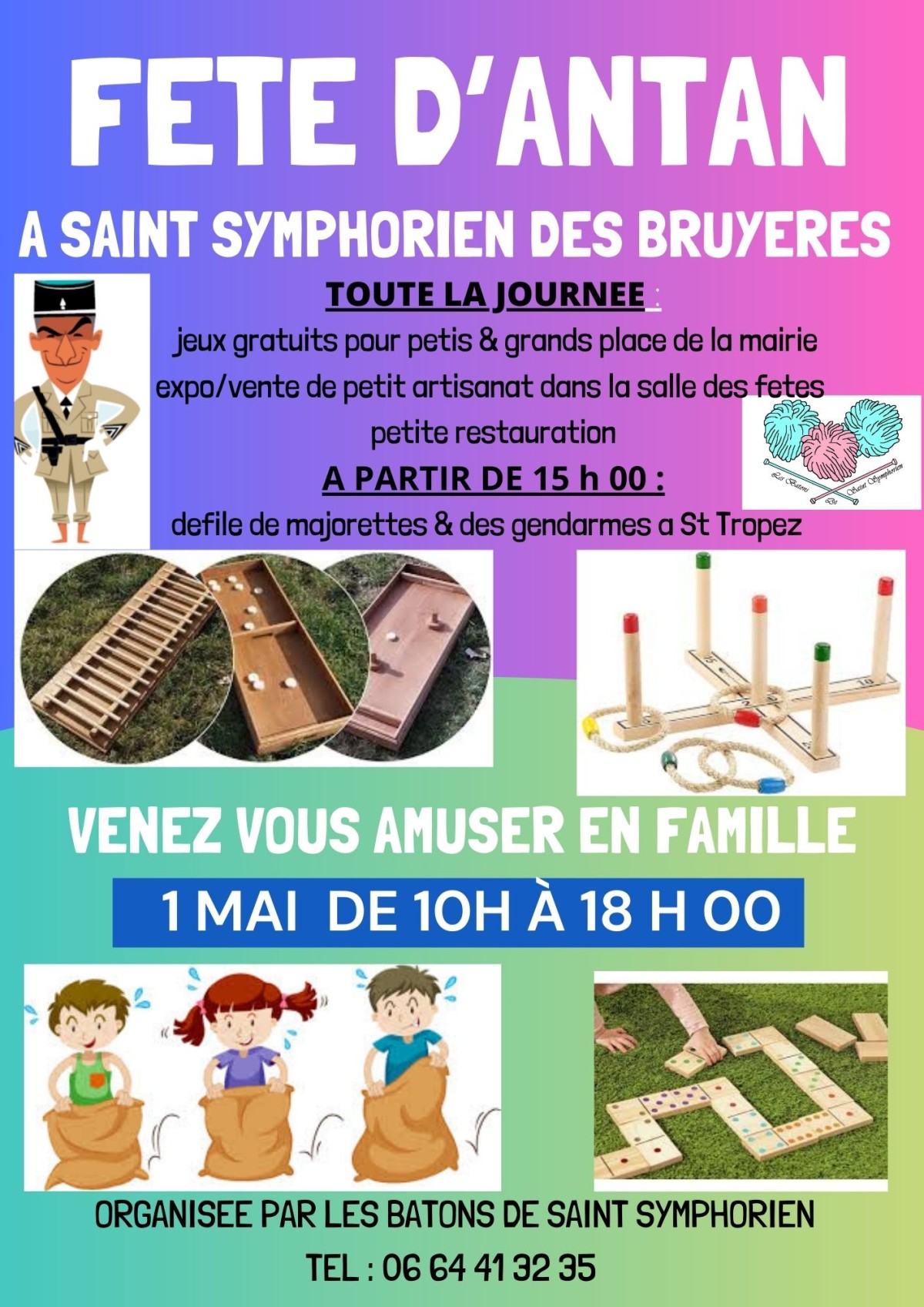 Affiche événement kermesse école illustration coloré - 1 | St Symphorien