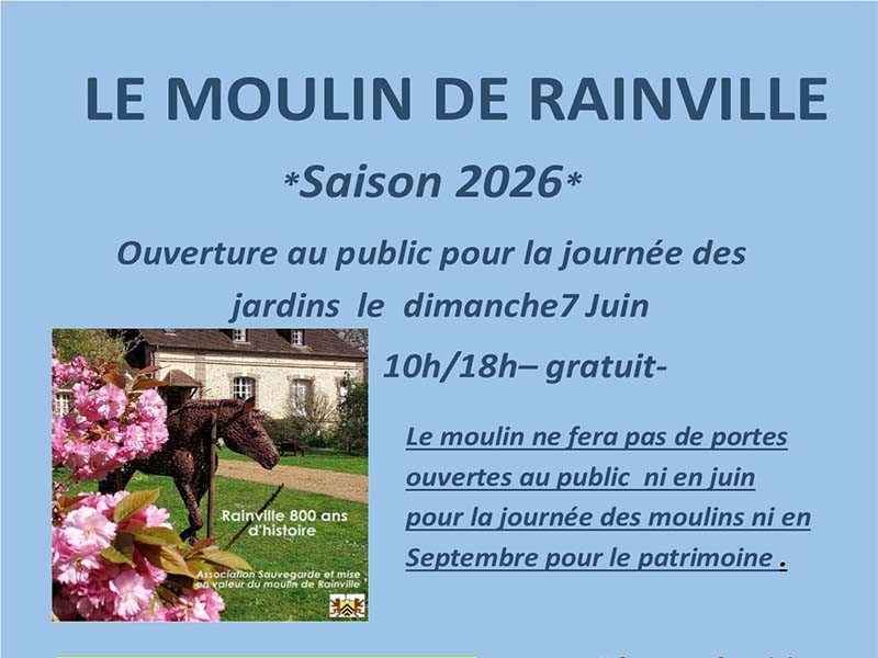 Rendez vous aux jardins Moulin de Rainville | ©Rainville