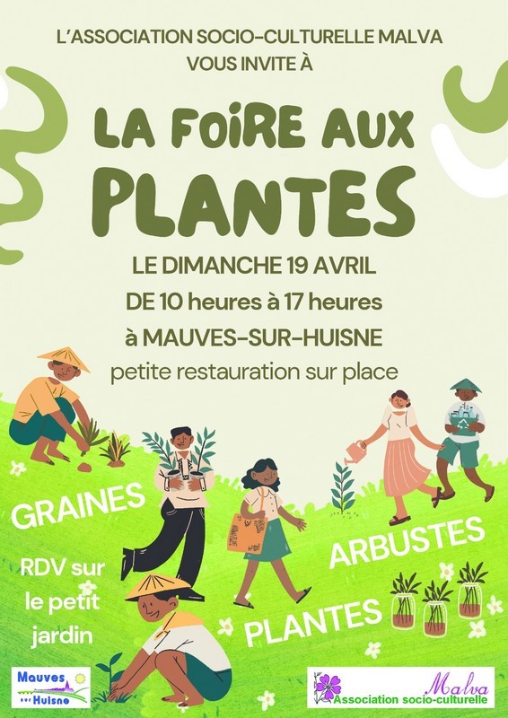 19 avril foire aus plantes mauves | association socio-culturelle Malva