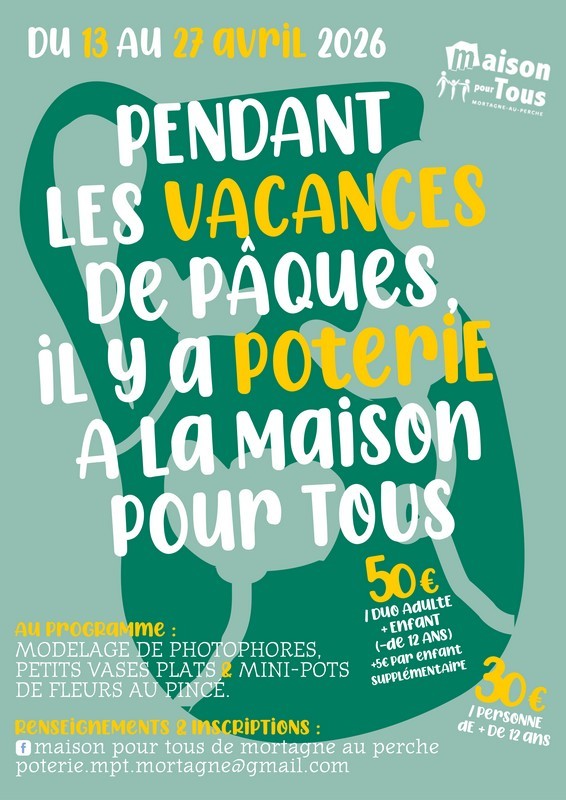 13 avril stage poterie MPT-1 | maison pour tous
