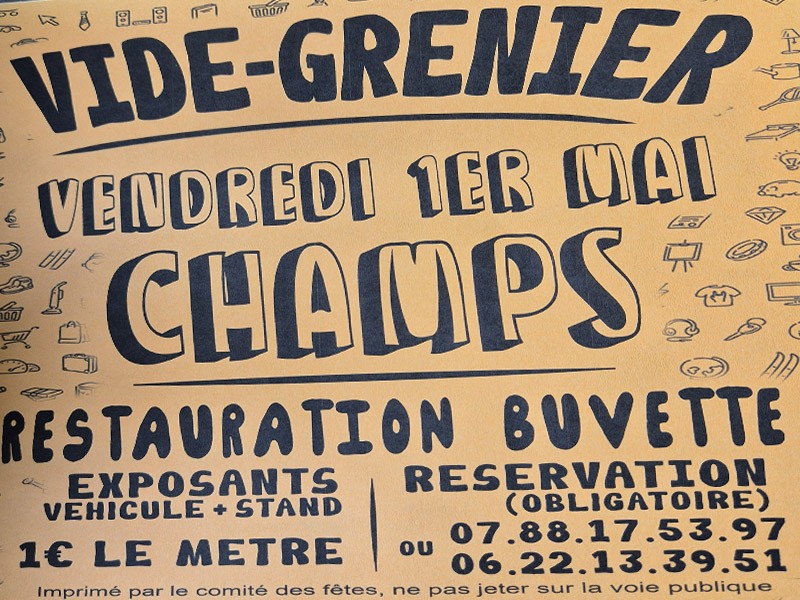 Vide Grenier Champs 800x600 | ©CDFChamps