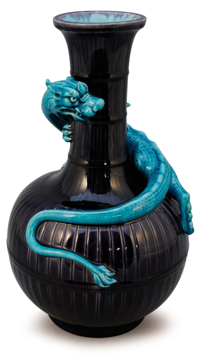Juillet - Théodore Deck – Vase au dragon – Domaine public | Théodore Deck-Vase du dragon