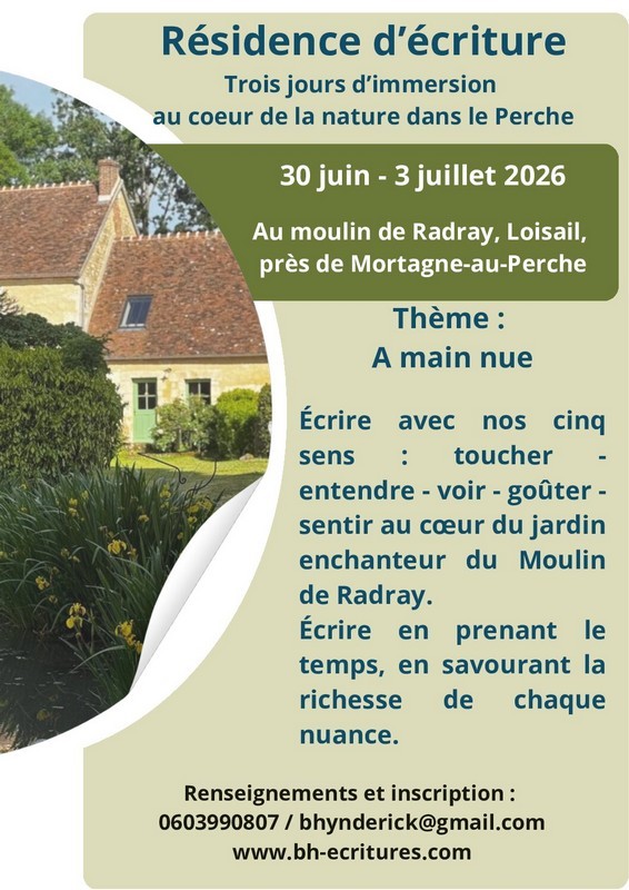 30 juin atelier écriture radray | moulin de radray