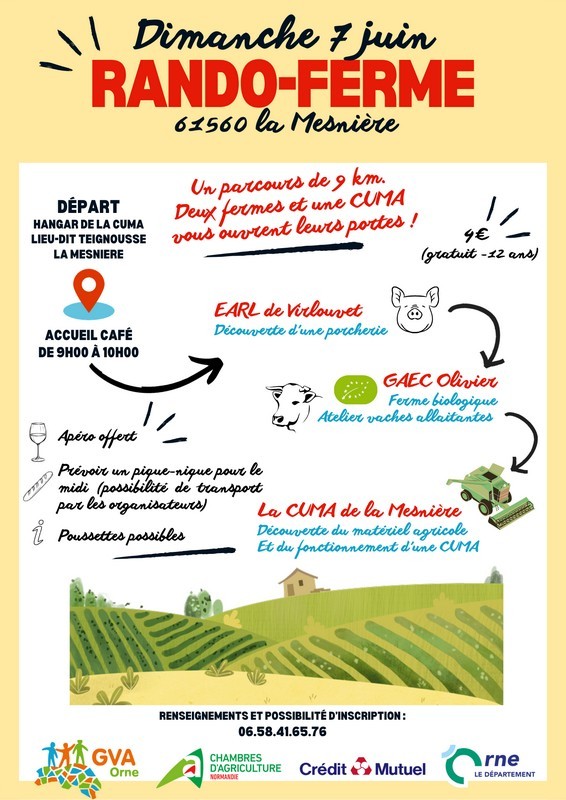 07 juin rando ferme | chambres d'agriculture de Normandie