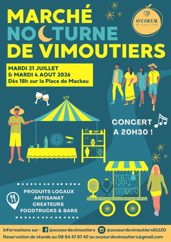 Marché nocturne à Vimoutiers | Association des Commerçants de Vimoutiers