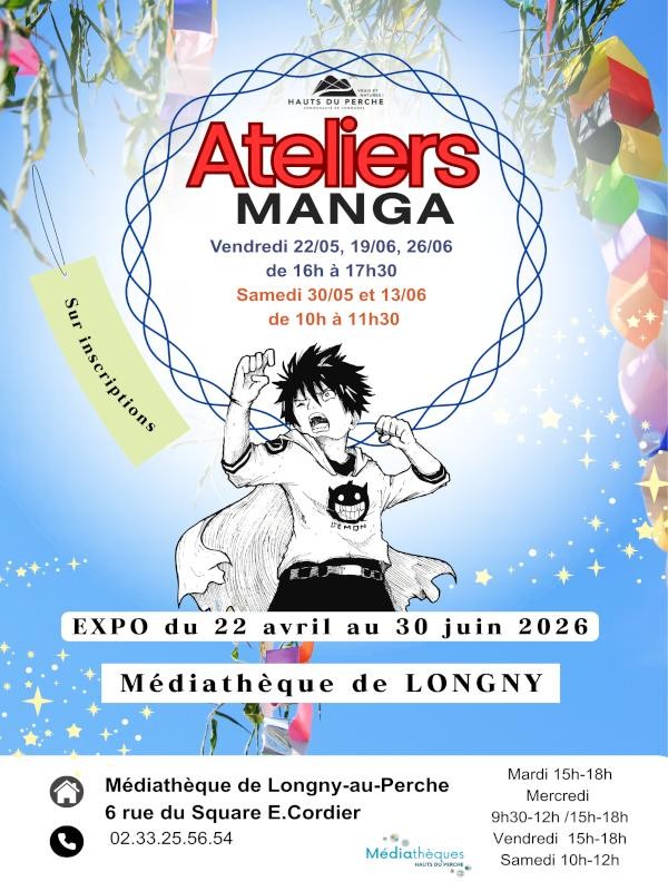 ateliers Manga-compressed | ©Médiathèqes des Hauts du Perche