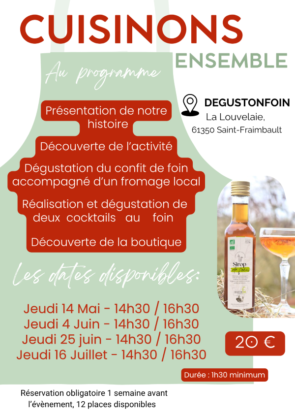 Affiche atelier découverte du foin | ©degustonfoin