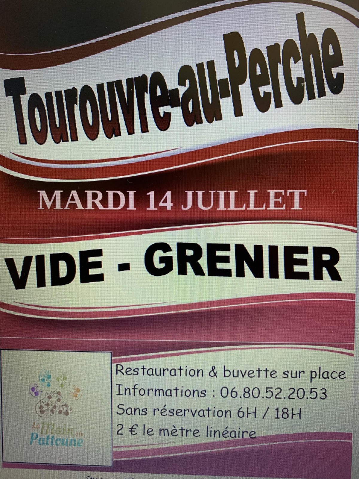 Vide Grenier Toruouvre 14 juillet | ©lamainàlapattoune