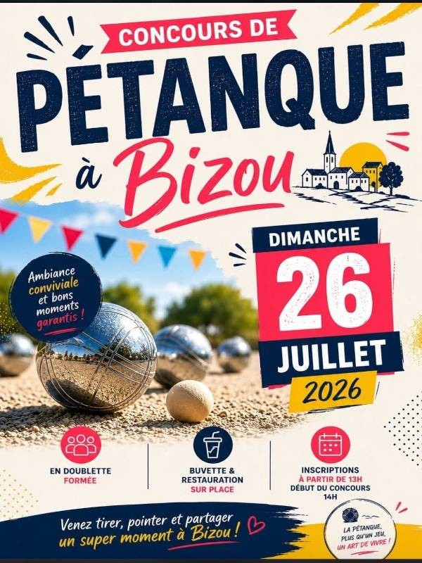 Concours de pétanque Bizou-compressed | ©Comité des fêtes de Bizou