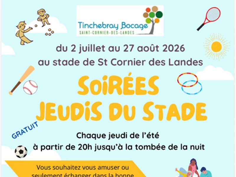 JEUDIS_DU_STADE_ST_CORMIER_DES_LANDES_JUILLET_2026 | mairie de St Cornier des Landes