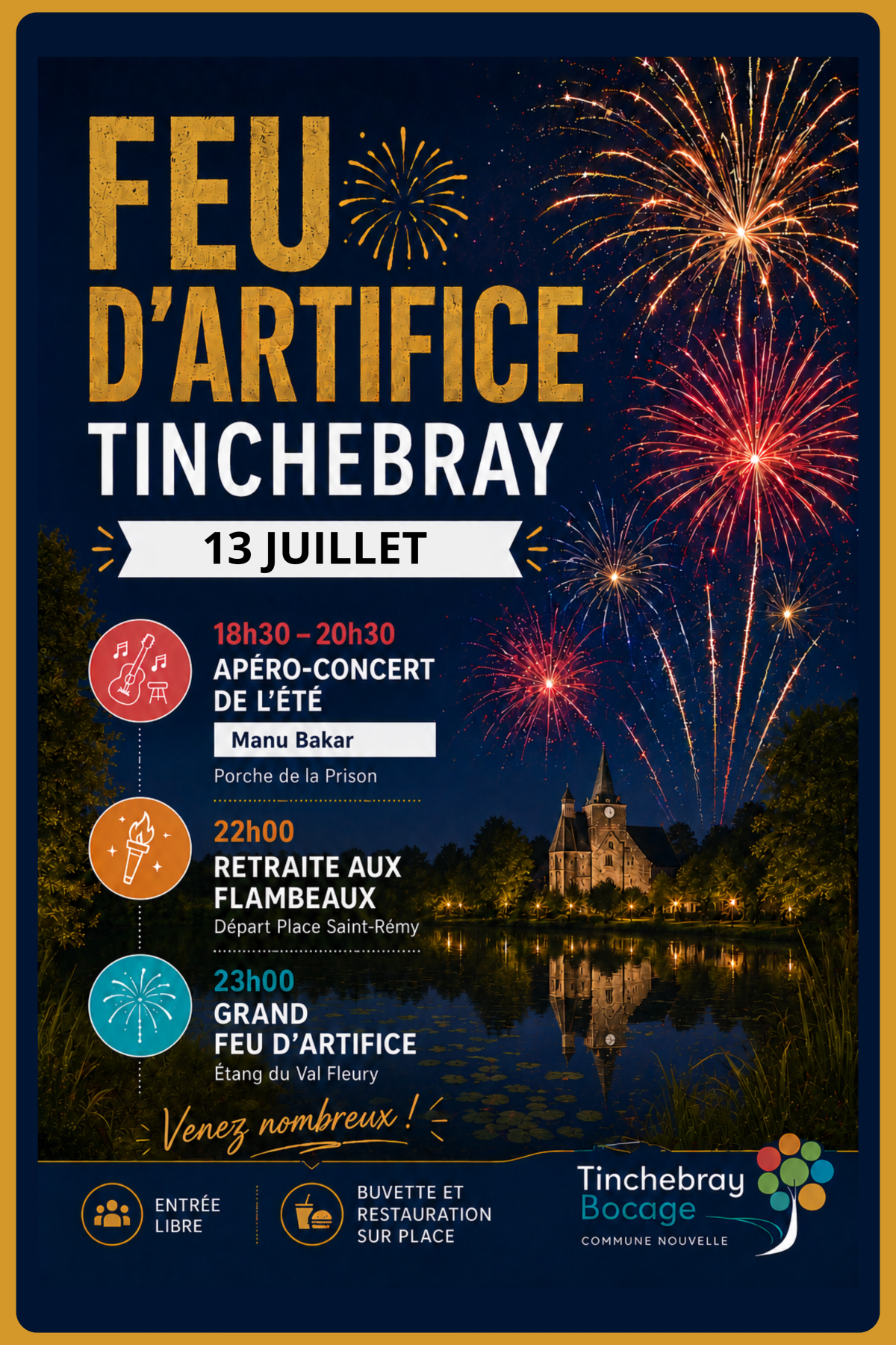 feu artifice tinchebray | Ville de Tinchebray