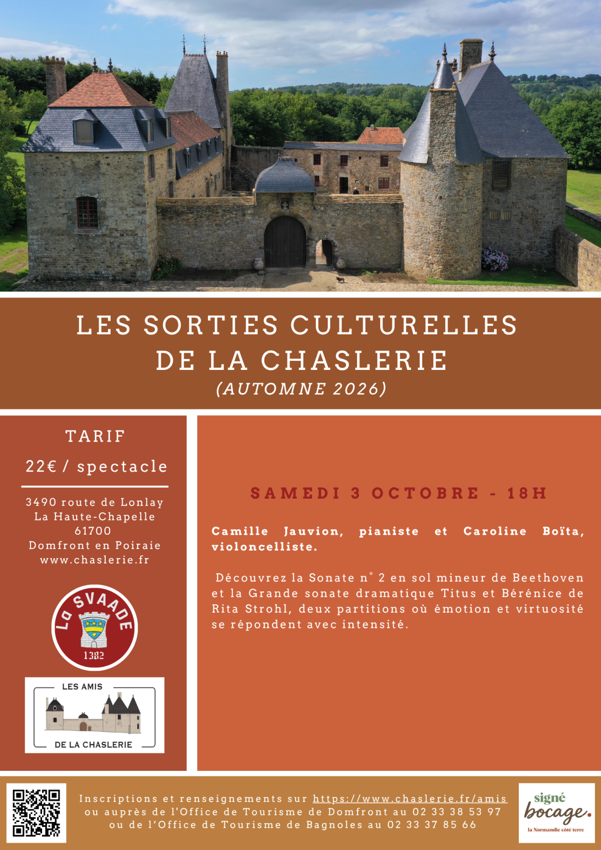 V3 Automne 2026 - concerts la chaslerie - 1 | ©SPL