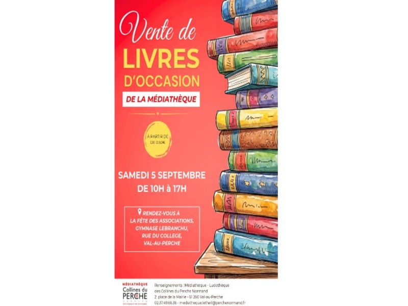 Vente de livres | ©Mediatheque collines du perche normand