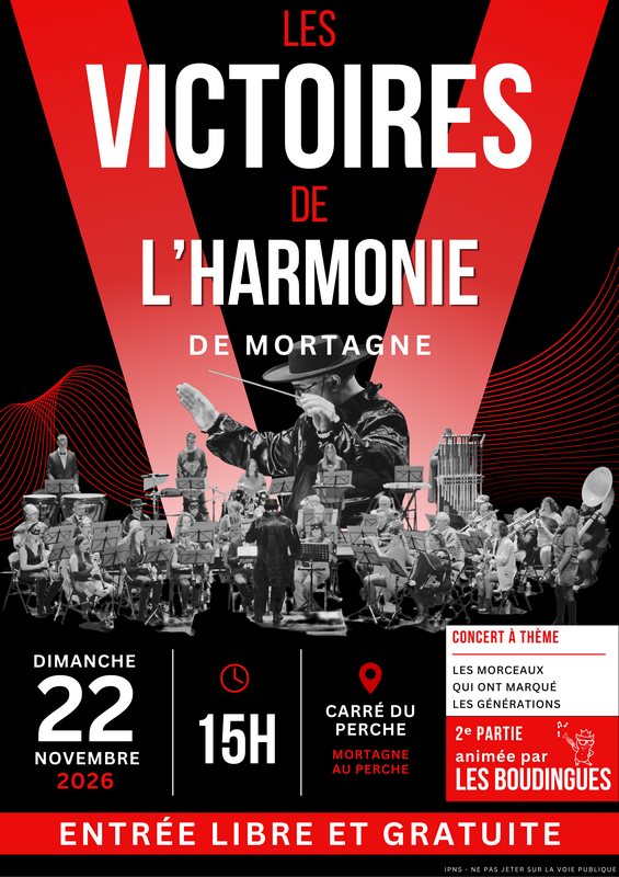 22 novembre Affiche concert Sainte Cécile 2026 - Victoire de l'Harmonie-1 | harmonie municipale
