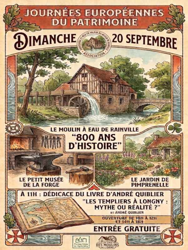 Affiche JEP 2026-compressed | ©Moulin de Rainville