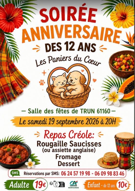 Soirée créole | Les Paniers du Coeur