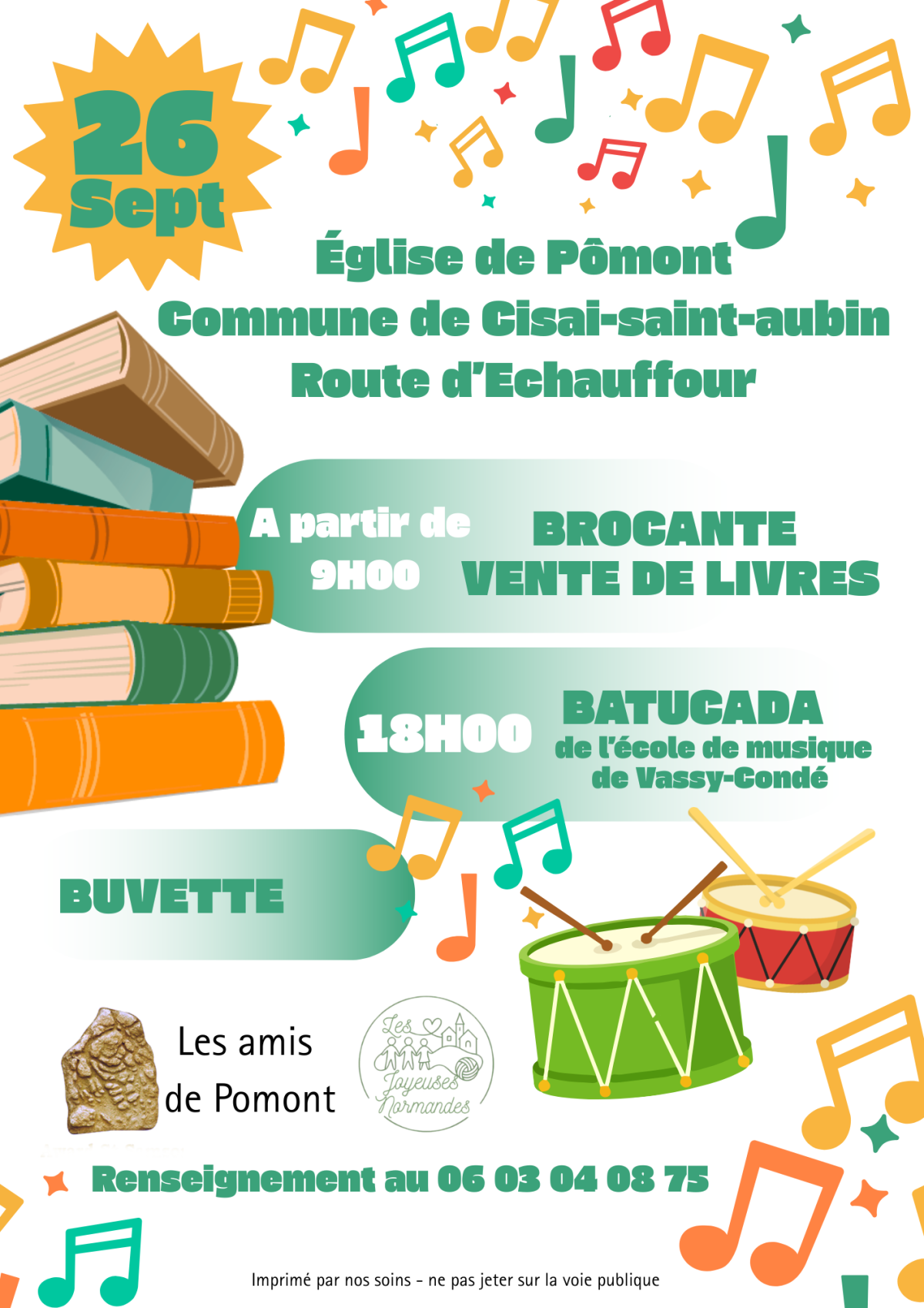 Brocante et concert à Cisai-Saint-Aubin | Les Amis de Pomont