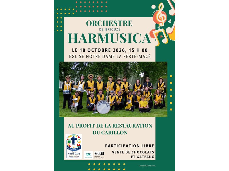 harmusica affiche A4 | association restauration église