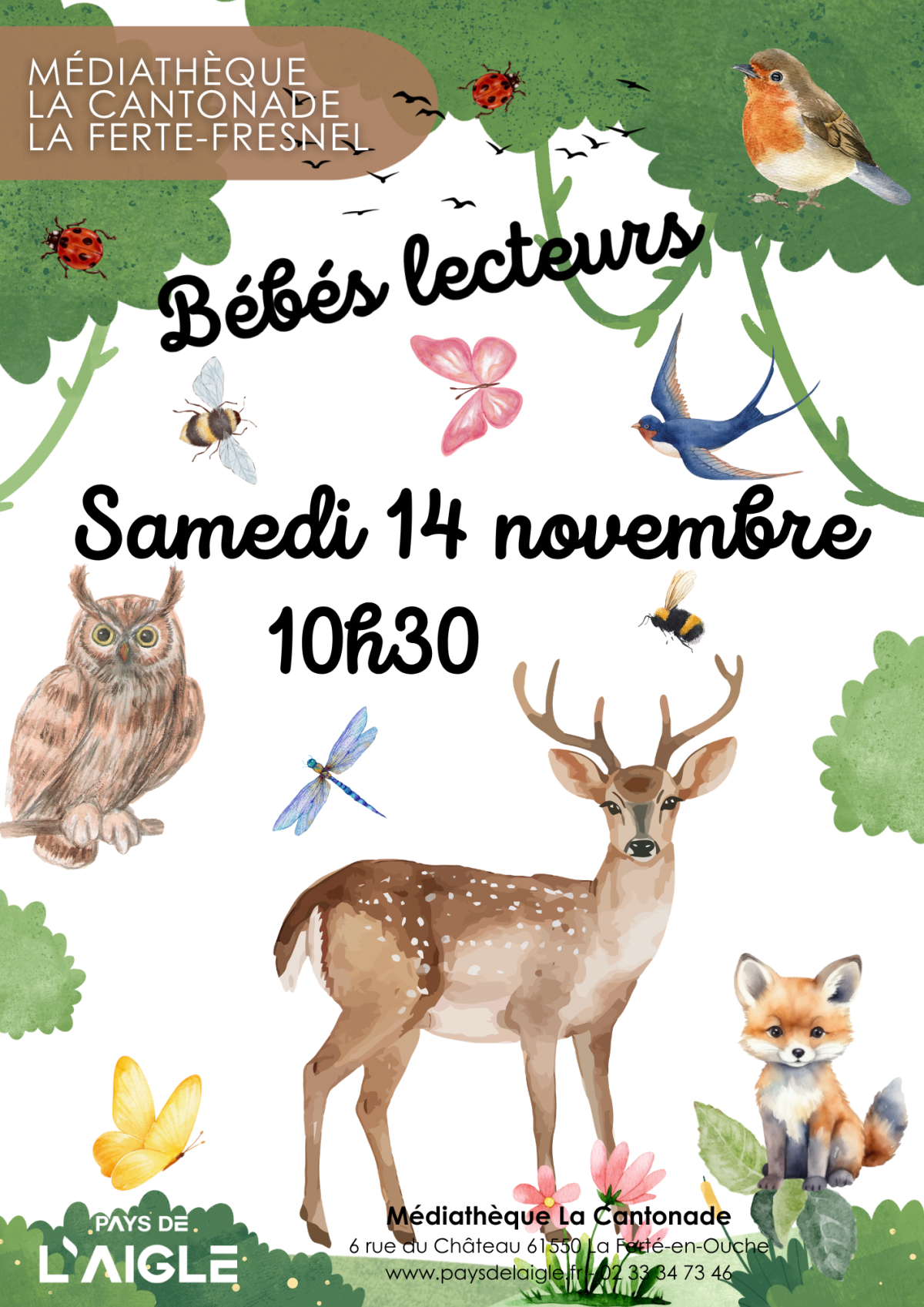 Médiathèque Ferté-Fresnel - Bébés lecteurs novembre 2027 | Médiathèque 