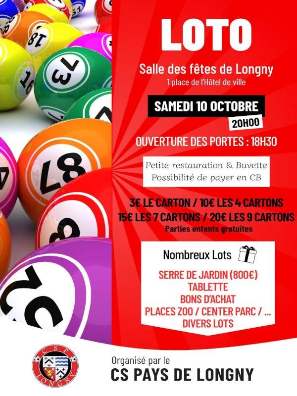 Loto du foot 10 octobre-compressed | ©CS Pays de Longny