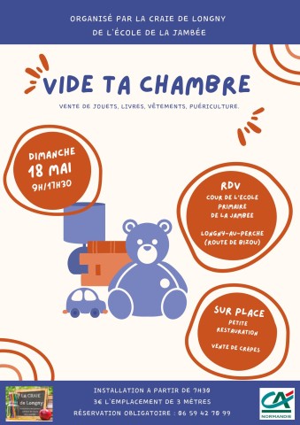 Vide ta chambre 18 mai La Craie | ©LaCraie Longny