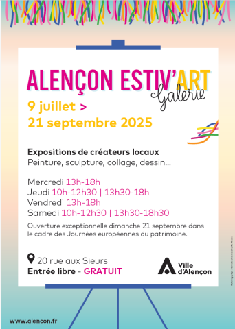 2025_EstivartHoraires | Estiv'Art - Ville d'Alençon