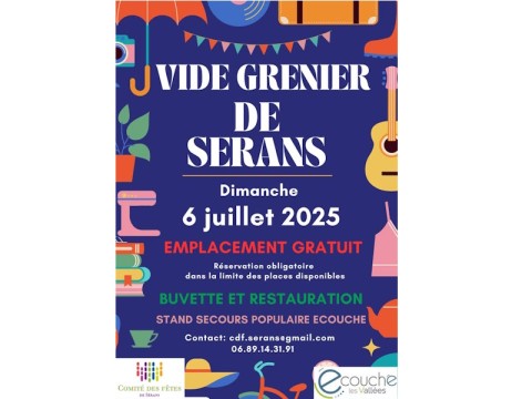 Vide grenier sérans | Ecouché les vallées