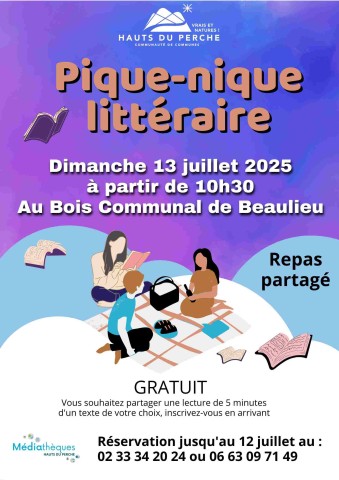 Pique-nique littéraire 2025 | ©Médiathèquesdeshautsduperche