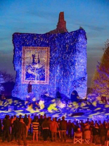 Mapping_Les lueurs du donjon3 ©Michel Poussier | © Michel Poussier