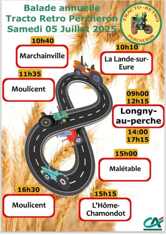 Balade annuelle des tracteurs retro percheron 2025 | ©TractoRétroPercheron
