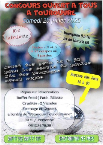 Concours pétanque Tourouvre 26 juillet | ©LaPétanque Tourouvraine