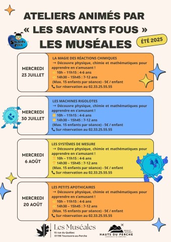 Atelier les Savants Fous Muséales 2025 | ©LesMuséales