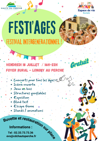 Affiche Festi'âges 2025 Longny | ©EVSHautsduPerche