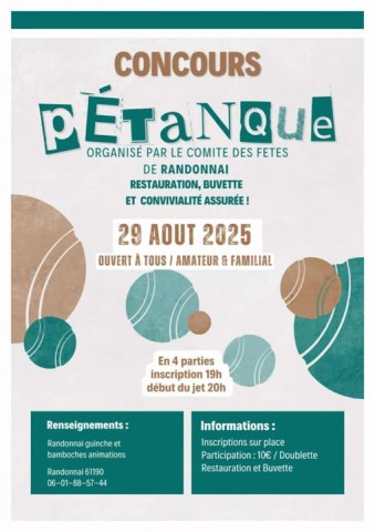 Concours pétanque Randonnai | CDFRandonnai