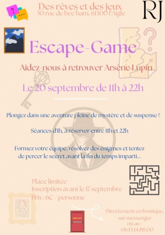 escapegame | des reves et des jeux