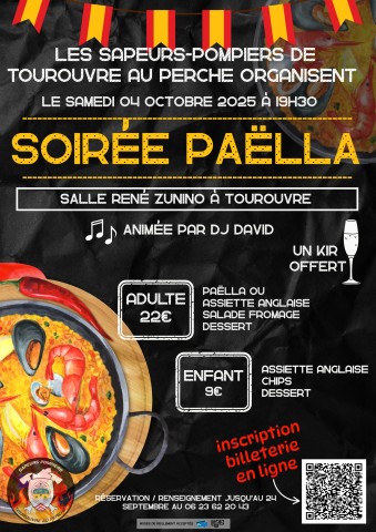 Soirée paella pompier Tourouvre | ©SDISTourouvre